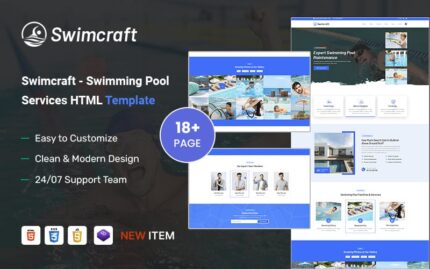 Swimcraft - Template HTML5 Sekolah & Kolam Renang