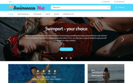 Swimwear Hut - Swimwear Store Shopify Theme