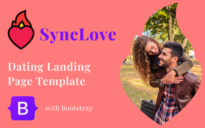 Template Halaman Arahan Sync Love: Tingkatkan Permainan Kencan Anda dengan yang Menyentuh Hati