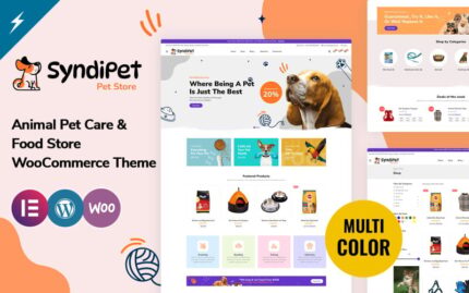 Syndipet - Animal Pet Care and Pet Food Store WooCommerce Theme