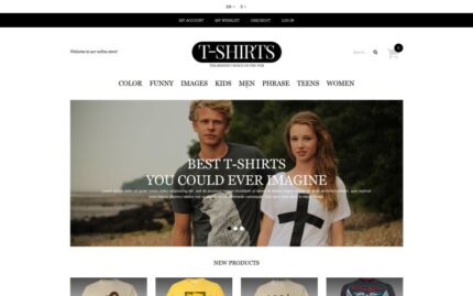 T-shirt Shop Responsive Magento Theme