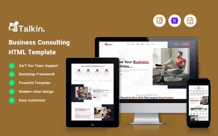 Talkin - Business Consulting website Template