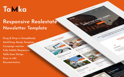 Tamka - Real Estate Email Newsletter Template with Stampready Builder