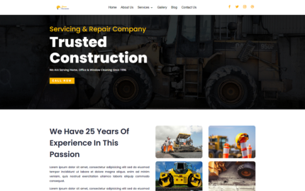 Tema Wordpress Taran Constrution Divi