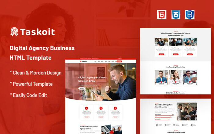 Taskoit – Template Situs Web Bisnis Agensi Digital