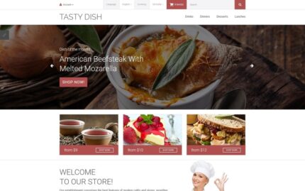 Template OpenCart Hidangan Lezat