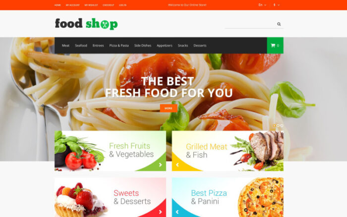 Tema Magento Tasty Shop