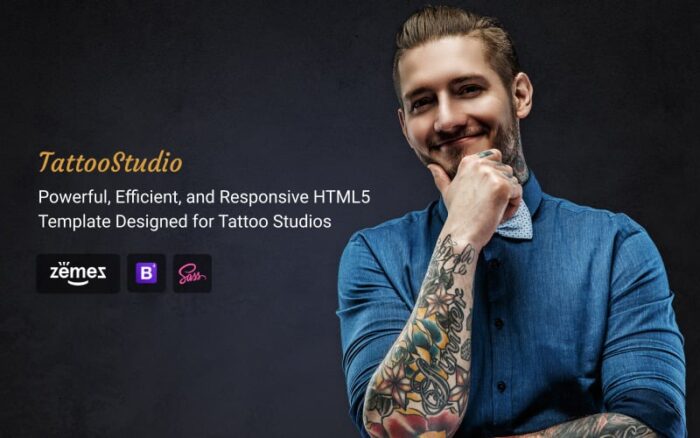 Template Situs Web HTML Responsif Salon Tato - Kecantikan