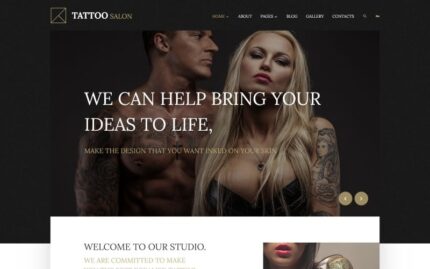 Tattoo Salon Joomla Template