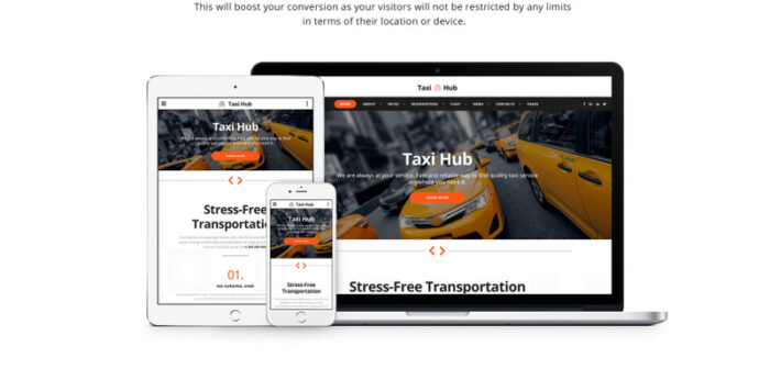 TaxiHub - Template Situs Web Responsif Taksi - Fitur Gambar 7