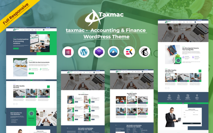 Taxmac - Tema WordPress Akuntansi & Keuangan