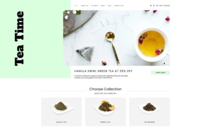 Tea Time - Tema Shopify Toko Teh Online yang Canggih