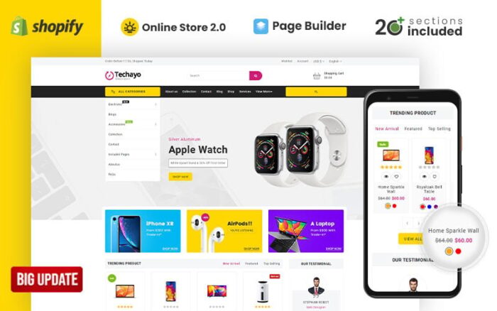 Techayo Electronics Store Shopify Theme