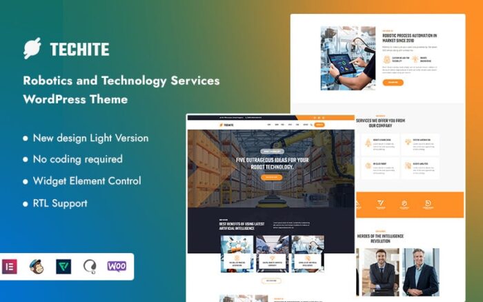 Techite - Tema WordPress Layanan Robotika dan Teknologi