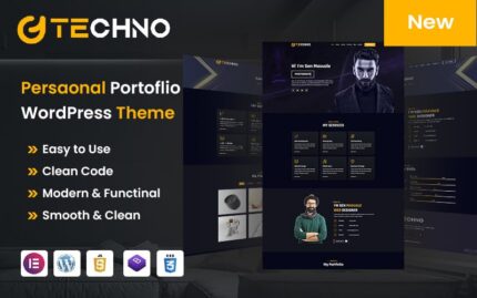 Techno Personal Portfolio WordPress Theme