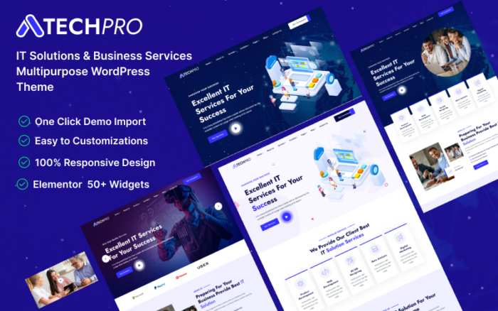 TechPro – Tema WordPress Serbaguna Solusi TI & Layanan Bisnis