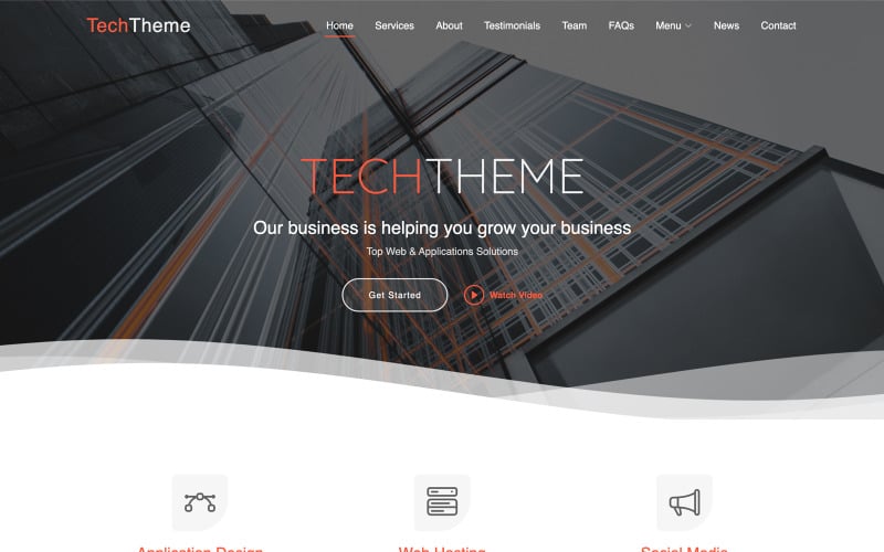 TechTheme | Template Situs Web Responsif Serbaguna untuk Layanan Bisnis dan Solusi TI