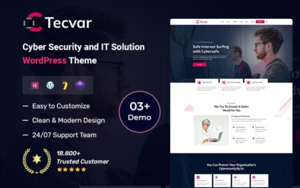 Tecvar – Tema WordPress Keamanan Siber dan Solusi TI