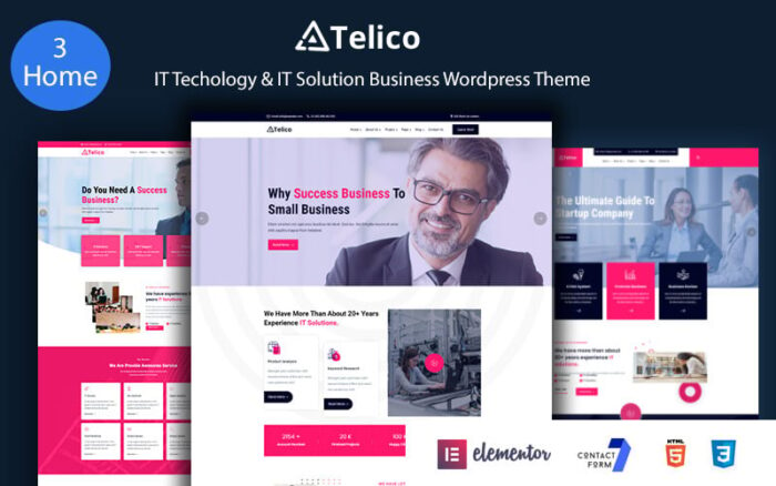 Telico - Tema WordPress Bisnis Teknologi TI & Solusi TI