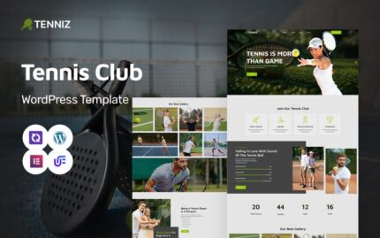 Tennis - Tennis And Sports Club WordPress Elementor Theme