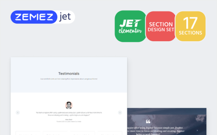 Testiz - Testimonial Jet Sections Elementor Template