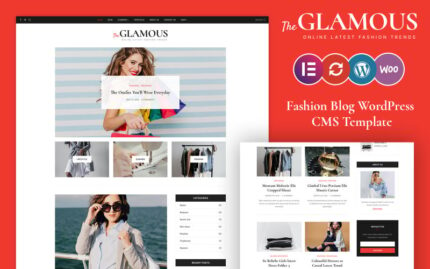 The Glamous - Tema WordPress Majalah dan Blog Mode