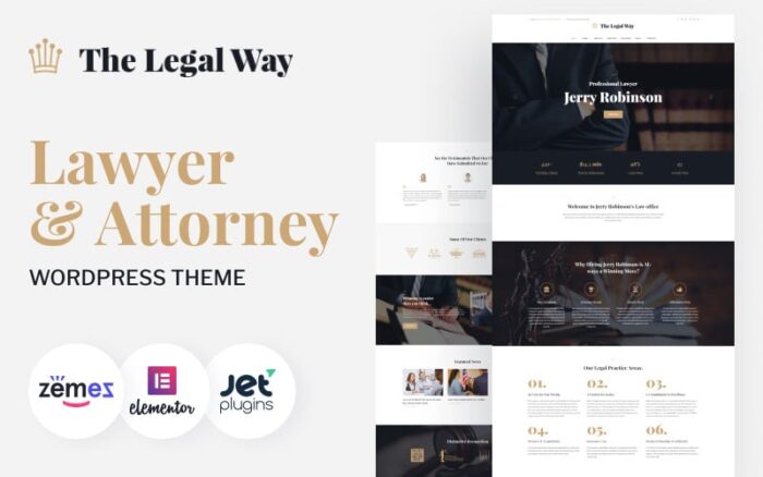 The Legal Way - Tema WordPress Pengacara & Jaksa