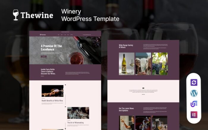 The Wine - Tema WordPress Anggur & Pabrik Anggur