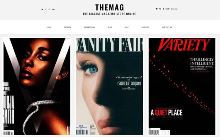 Themag - Tema Shopify Siap Pakai untuk Toko Majalah