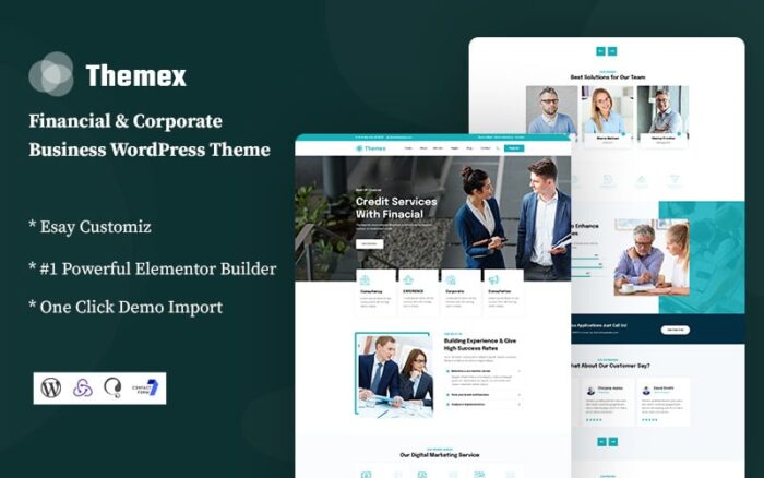 Themex - Tema WordPress Bisnis Keuangan & Korporat