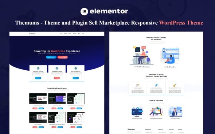 Themums - Tema dan Plugin Jual Marketplace Tema WordPress Responsif