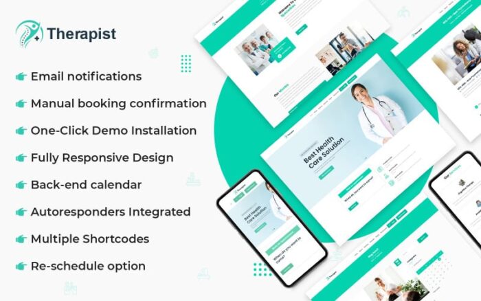 Terapis - Tema WordPress Pemesanan Janji Temu Dokter