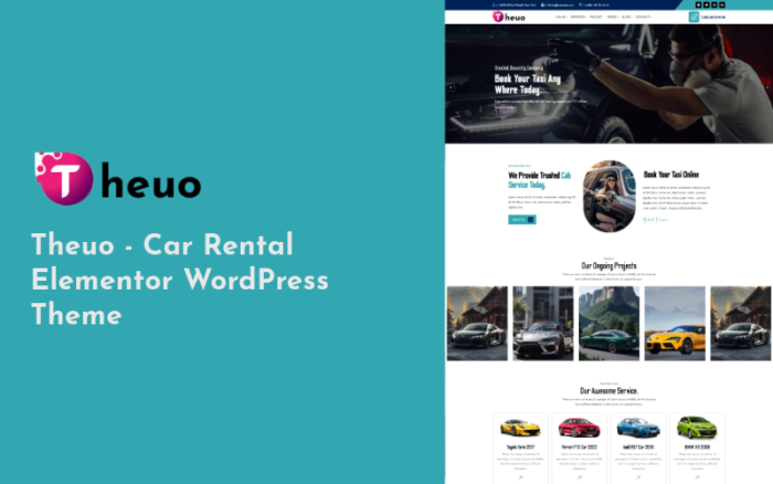 Theuo - Car Dealer, Rental & Listing WordPress theme