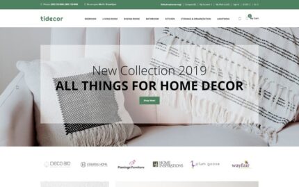 Tidecore - Home Decor Modern OpenCart Template