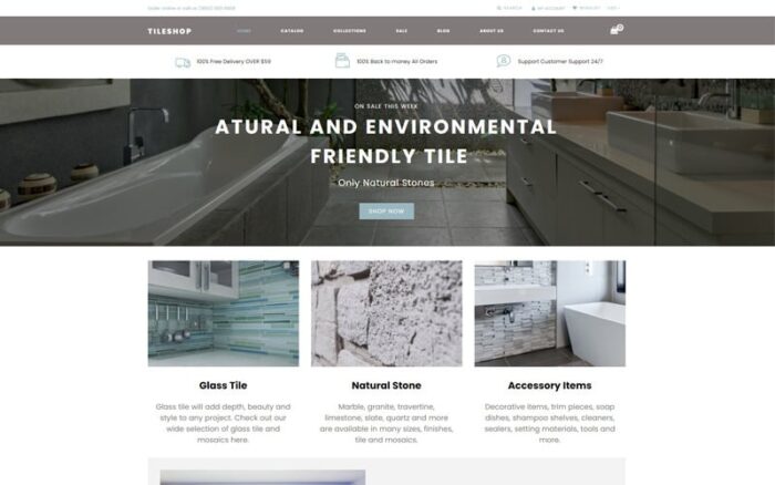 Tileshop - Tema Shopify Bersih untuk Interior & Furnitur