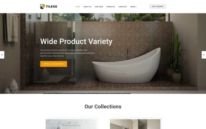 Tiless - Template Situs Web HTML Kreatif Multihalaman Dekorasi Rumah