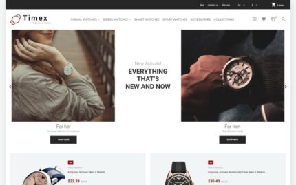 Timex - Watches Store Template PrestaShop Theme