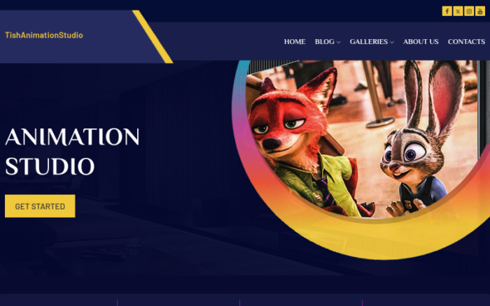 TishAnimationStudio - Tema WordPress Studio Animasi