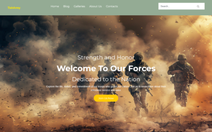 TishArmy - Army WordPress Theme