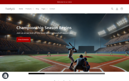 Tishfy15 – Baseball Shopify 2.0 Theme