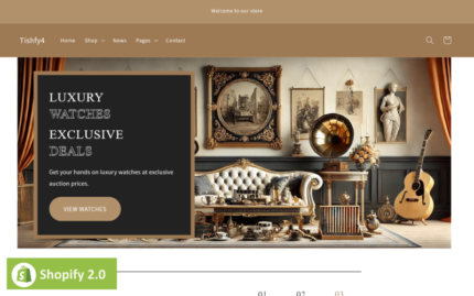 Tishfy4 - Antique Store Shopify 2.0 Theme