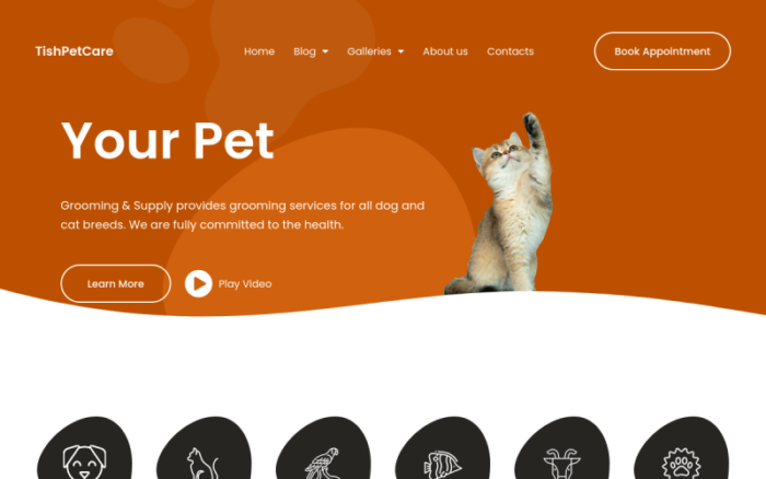 TishPetCare - Tema WordPress Perawatan Hewan Peliharaan