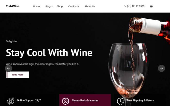 TishWine - Tema WordPress Toko Anggur