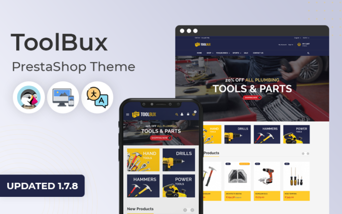 ToolBux - Tools & Hardware Responsive Prestashop Theme