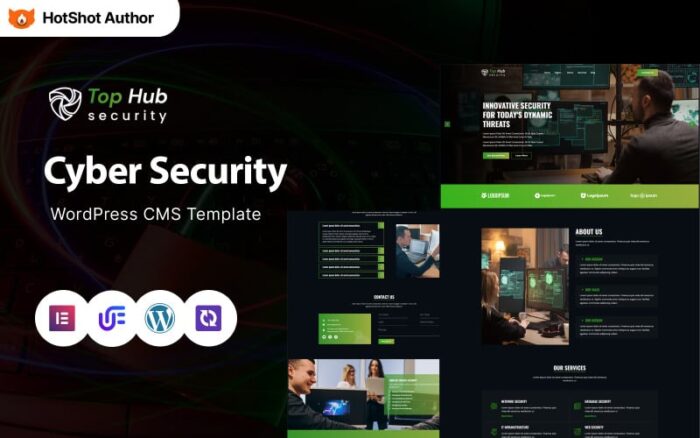 Top Hub - Cyber Security WordPress Elementor Theme