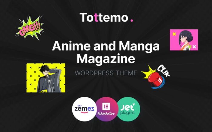 Tottemo - Tema WordPress Majalah Anime dan Manga