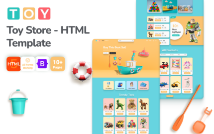 Mainan - Template Situs Web HTML5 Toko Mainan Anak