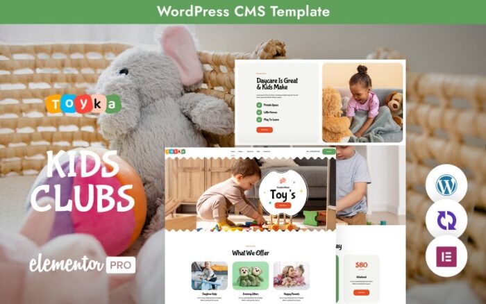 Toyka – Tema WordPress yang Menyenangkan dan Semarak untuk Toko Mainan dan Perawatan Anak