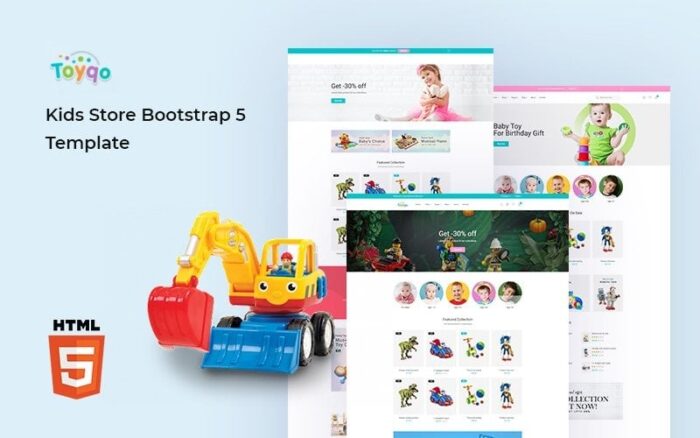 Template Situs Web Bootstrap 5 Toko Anak-Anak Toyqo