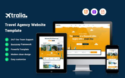 Tralia - Template Situs Web Agen Perjalanan